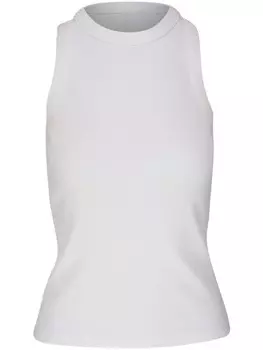 Veronica Beard топ в рубчик без рукавов, белый