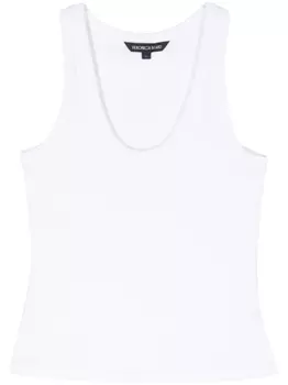 Veronica Beard трикотажный топ в рубчик, белый