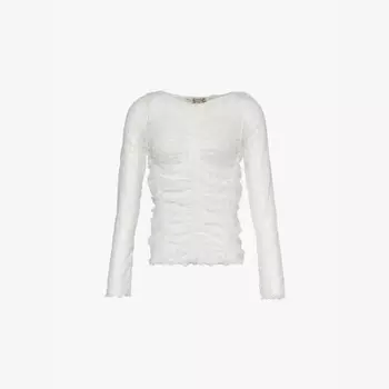 Вероятнее всего, сетчатый топ с цветочной вышивкой Free People, белый