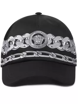 Versace бейсболка Medusa Chains, синий
