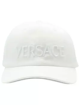 Versace бейсболка с вышитым логотипом, белый