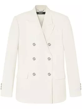 Versace блейзер с декором Medusa, белый