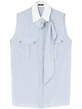 Versace блузка в полоску, синий