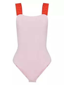 Versace боди Greca Border, розовый