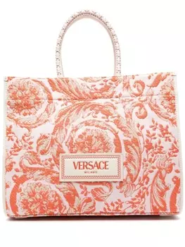 Versace большая сумка Barocco Athena, розовый