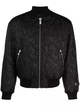 Versace бомбер Baroque Cloquet, черный