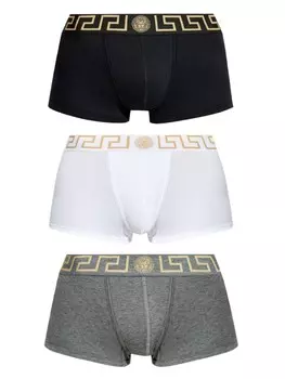 Versace боксеры Greca Border (упаковка из трех шт.), белый