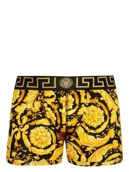 Versace боксеры с узором Barocco, черный