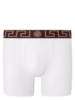 Versace боксеры с узором Greca, белый