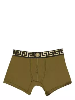 Versace боксеры с узором Greca, зеленый