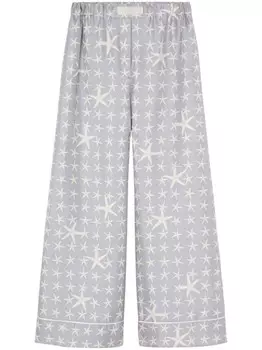 Versace брюки с принтом, серый