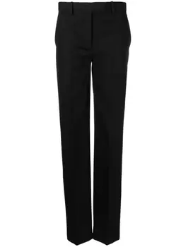 Versace брюки строгого кроя из вирджинской шерсти, черный