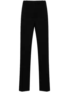 Versace брюки строгого кроя из вирджинской шерсти, черный