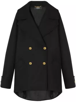 Versace бушлат из смесовой шерсти, черный