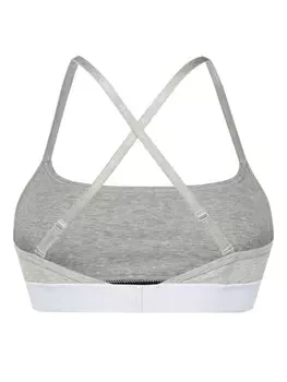 Versace бюстгальтер с логотипом-жаккардом, серый