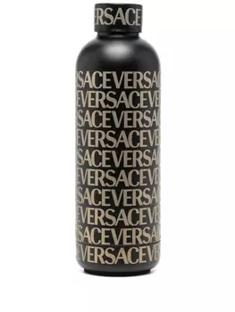 Versace бутылка для воды с логотипом, черный