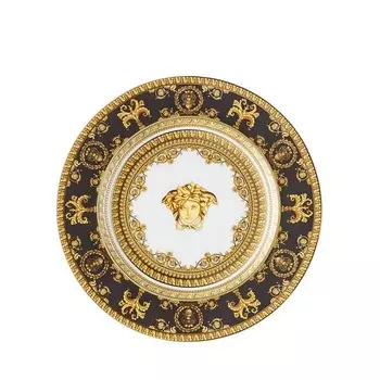 Versace By Rosenthal I Love Baroque Nero Тарелка для хлеба и масла, черный