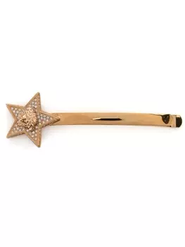 Versace декорированная невидимка, золотистый