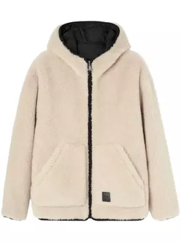 Versace двусторонний бомбер с принтом Barocco, нейтральный цвет