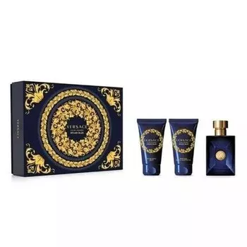 Versace Dylan Blue 50 мл EDT спрей с гелем для душа и бальзамом после бритья подарочный набор