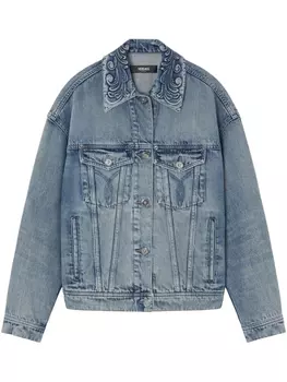 Versace джинсовая куртка Barocco, синий