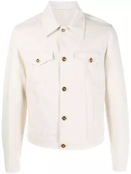 Versace джинсовая куртка Medusa Biggie, нейтральный цвет