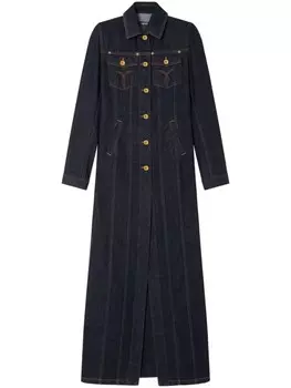 Versace джинсовое пальто, синий