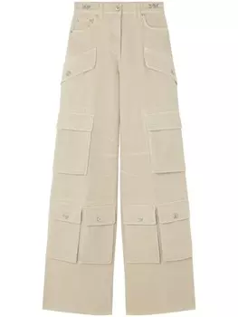 Versace джинсы карго из хлопка, нейтральный цвет