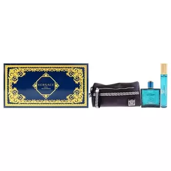 Versace Eros Men 3.4oz EDP Spray 0.3oz EDP Spray Pouch