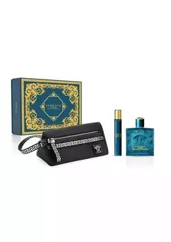 Versace, Eros, набор косметики + косметичка, 2 шт