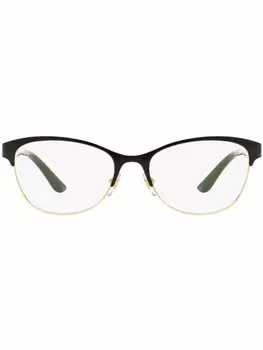 Versace Eyewear очки трапециевидной формы, черный