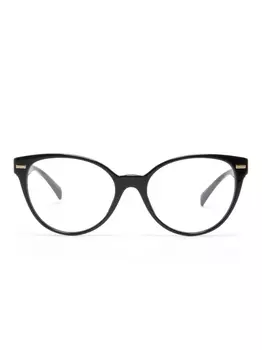 Versace Eyewear очки в круглой оправе с декором Medusa, черный