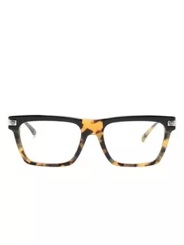 Versace Eyewear очки в квадратной оправе, коричневый