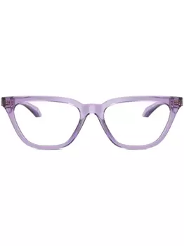 Versace Eyewear очки в оправе 'кошачий глаз' с декором Greca, фиолетовый