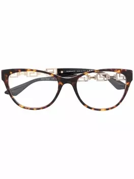 Versace Eyewear очки в оправе 'кошачий глаз', коричневый