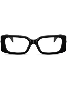 Versace Eyewear очки в прямоугольной оправе с декором Medusa, черный