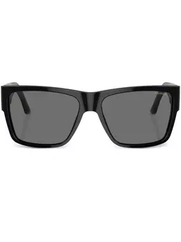 Versace Eyewear солнцезащитные очки 'Cornici' в квадратной оправе, черный