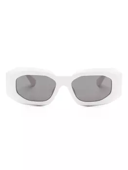 Versace Eyewear солнцезащитные очки Maxi Medusa Biggie, белый