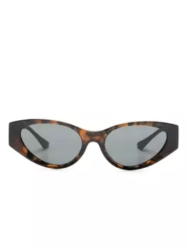 Versace Eyewear солнцезащитные очки Medusa Legend в оправе 'кошачий глаз', коричневый