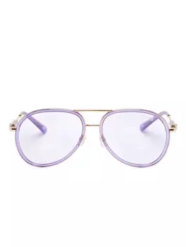 Versace Eyewear солнцезащитные очки-пилоты, фиолетовый