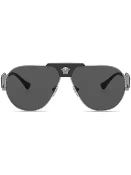 Versace Eyewear солнцезащитные очки-пилоты, золотой