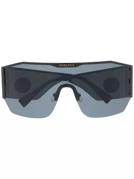 Versace Eyewear солнцезащитные очки с декором Medusa, черный