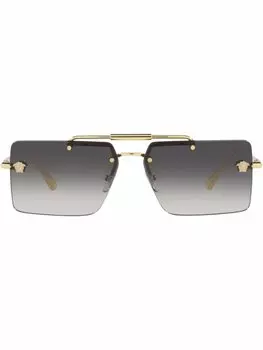 Versace Eyewear солнцезащитные очки с градиентными линзами, золотистый