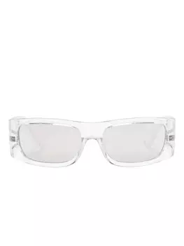 Versace Eyewear солнцезащитные очки с логотипом, белый