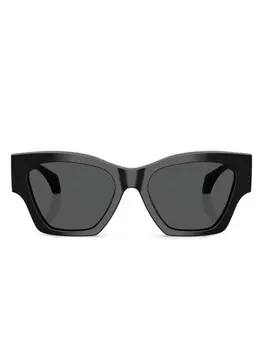 Versace Eyewear солнцезащитные очки с логотипом, черный