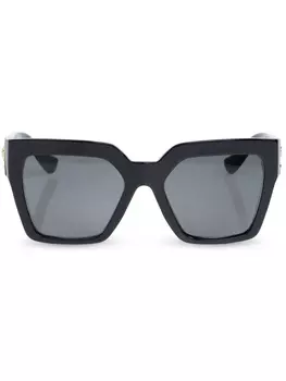 Versace Eyewear солнцезащитные очки в квадратной оправе, черный
