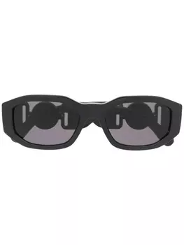 Versace Eyewear солнцезащитные очки в квадратной оправе, черный