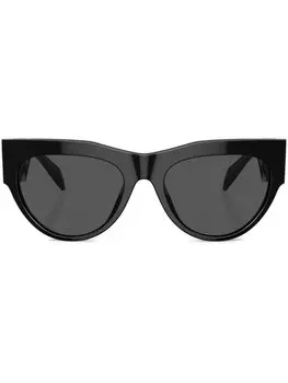 Versace Eyewear солнцезащитные очки в массивной оправе, черный