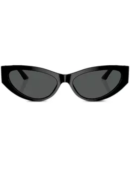 Versace Eyewear солнцезащитные очки в оправе 'кошачий глаз' с декором Medusa, черный