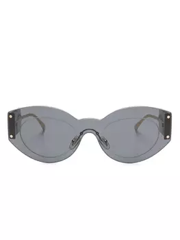 Versace Eyewear солнцезащитные очки в оправе 'кошачий глаз', золотой